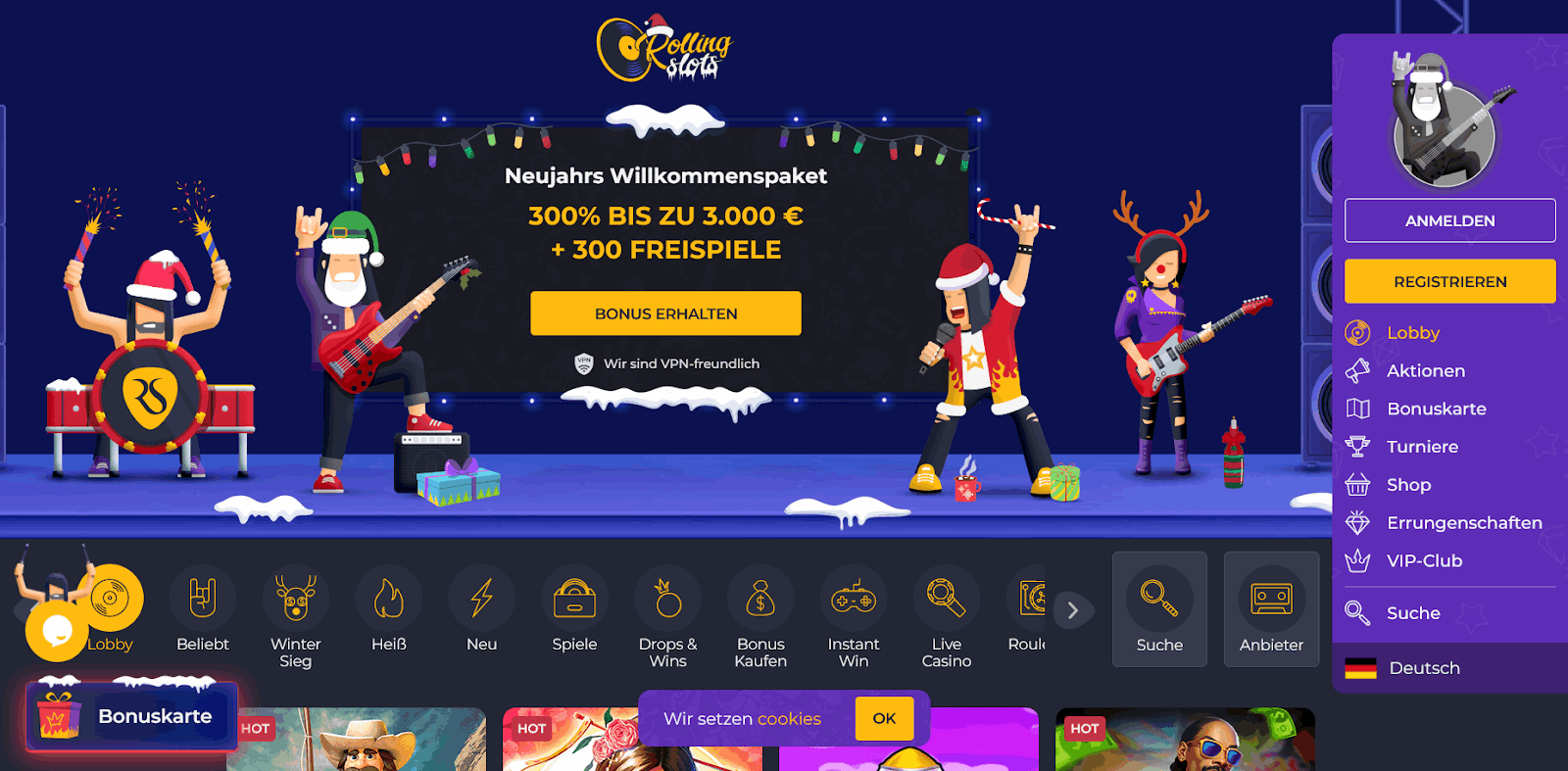 rolling slots casino